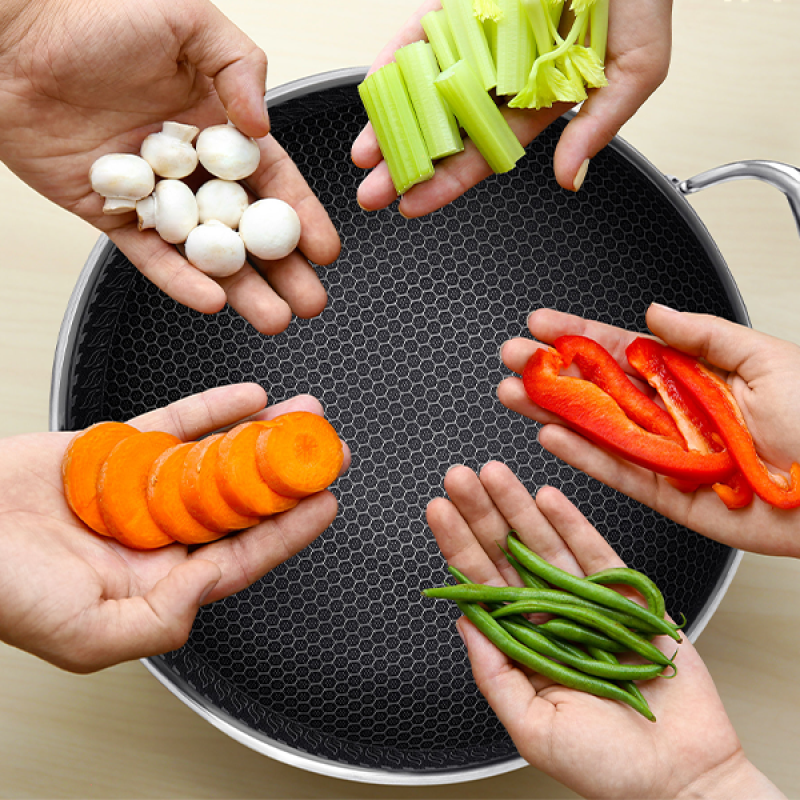 Stainless Steel Wok - 28cm/ 4L