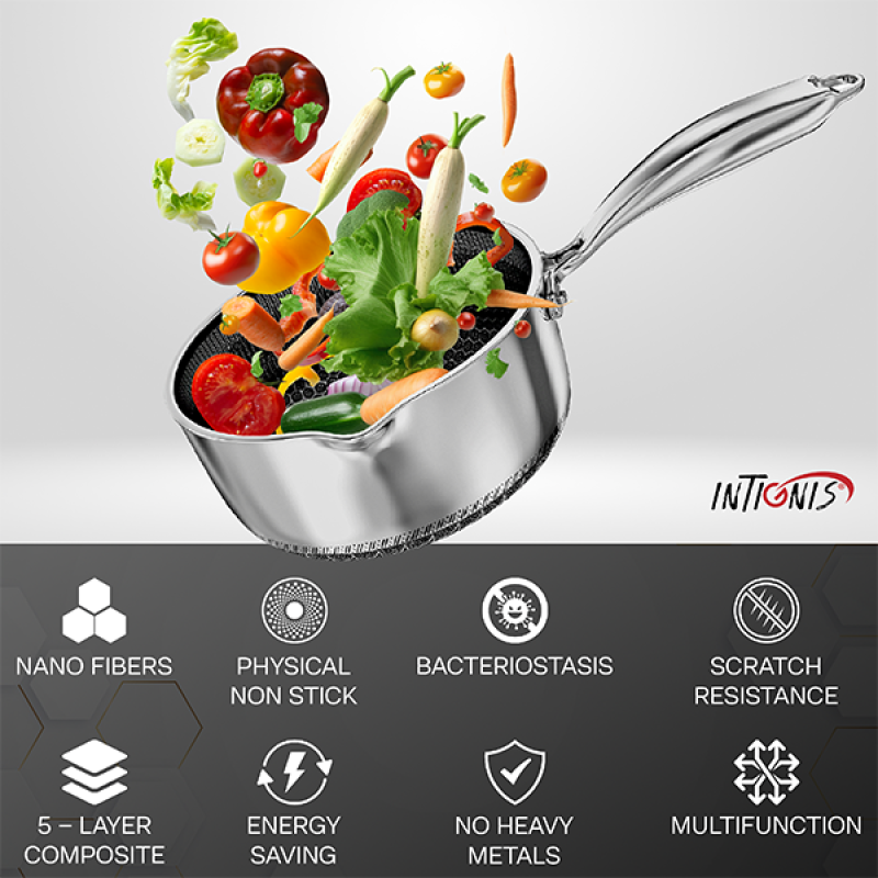 Stainless Steel Frying Pan & Casserole Set