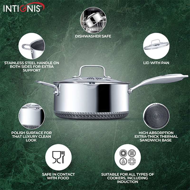 Saucepan with lid 24cm/4L