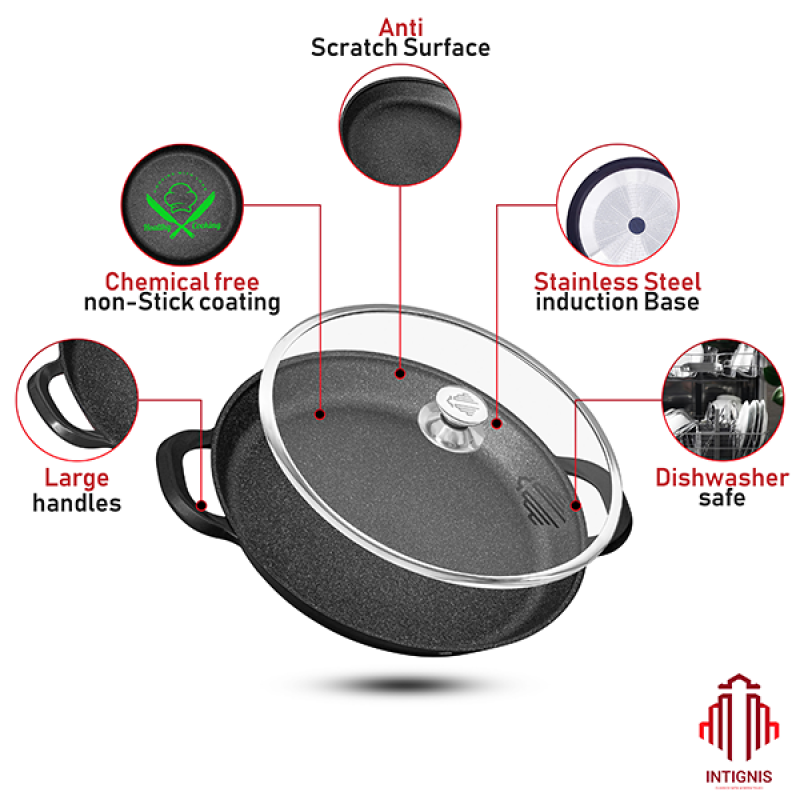 Paella Pan with Lid - 36cm