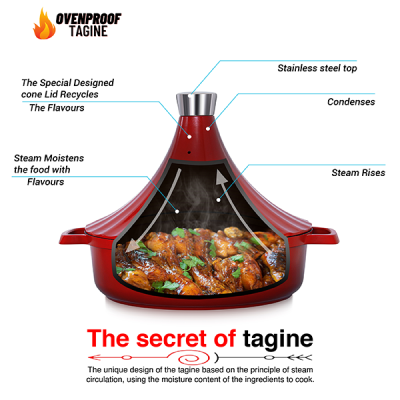 Tagine 28cm / 4.2L - Ovenproof