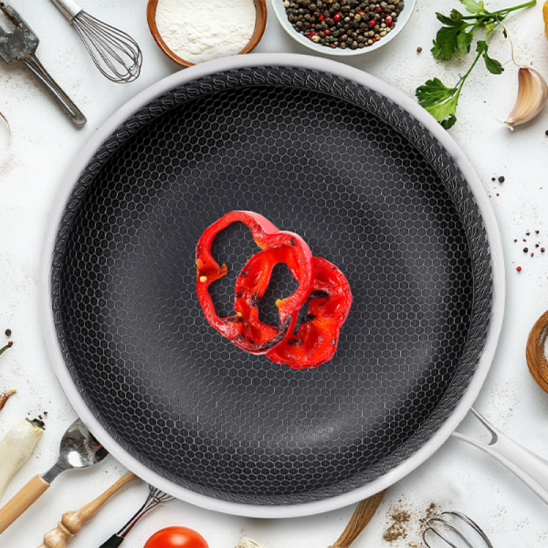 Stainless Steel Wok - 30cm/ 6L