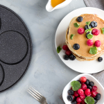 Mini 4 Mould Pancake Pan Smart Handle