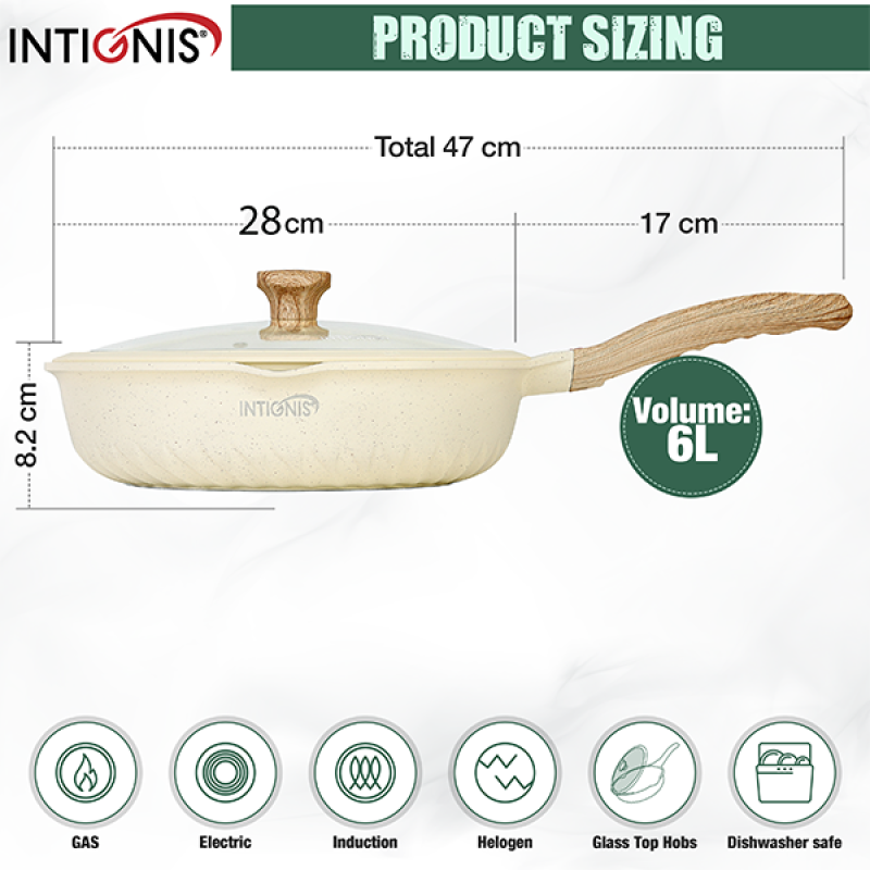 Frying Pan with Lid - 28 cm/4.5L