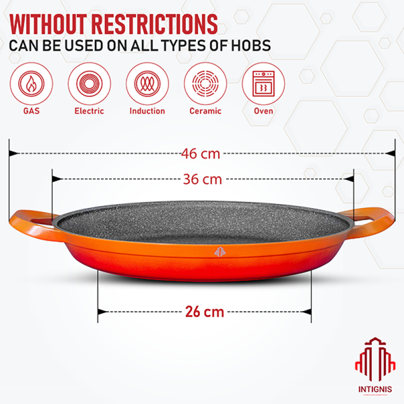Paella Pan with Lid - 36cm