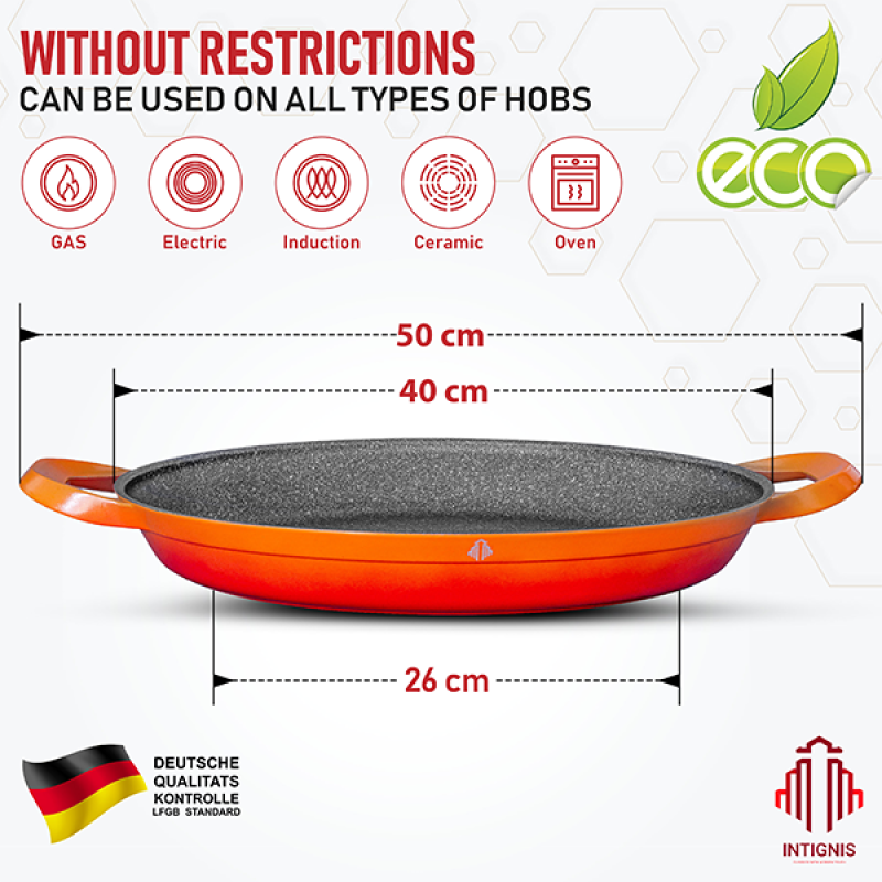 Paella Pan with Lid - 40cm