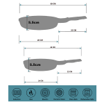 Detachable Handle Frying Set